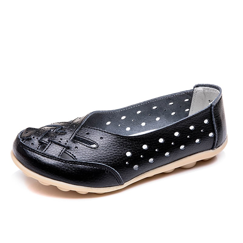 Aralyn | Casual Perforated Flat Shoes - LXNDON