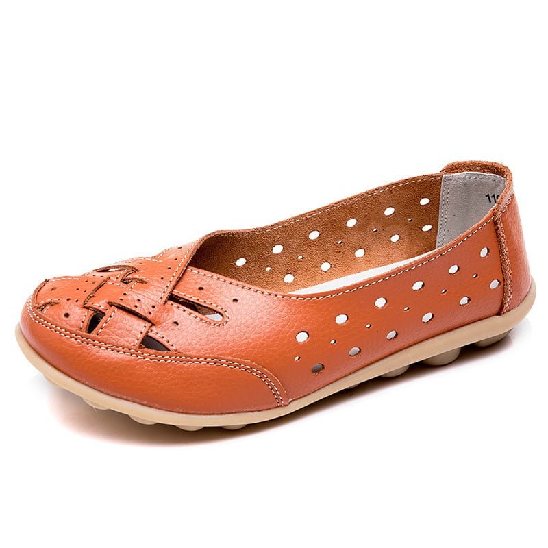 Aralyn | Casual Perforated Flat Shoes - LXNDON