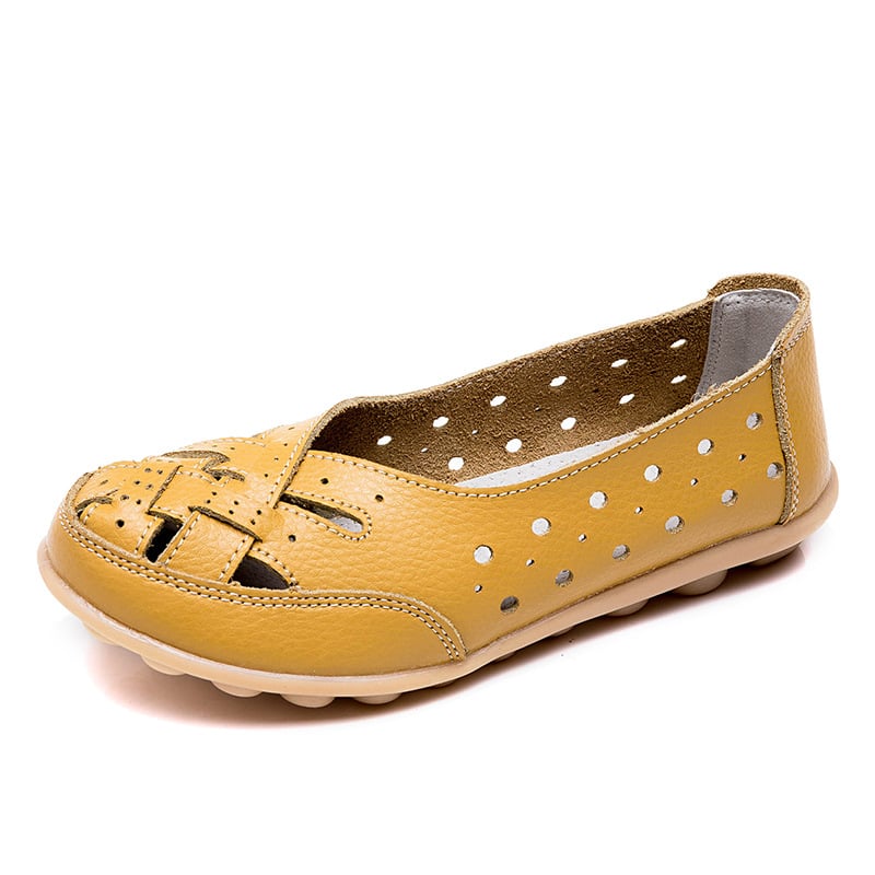 Aralyn | Casual Perforated Flat Shoes - LXNDON