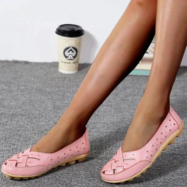 Aralyn | Casual Perforated Flat Shoes - LXNDON