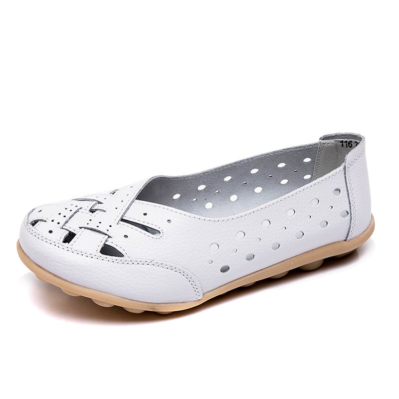 Aralyn | Casual Perforated Flat Shoes - LXNDON