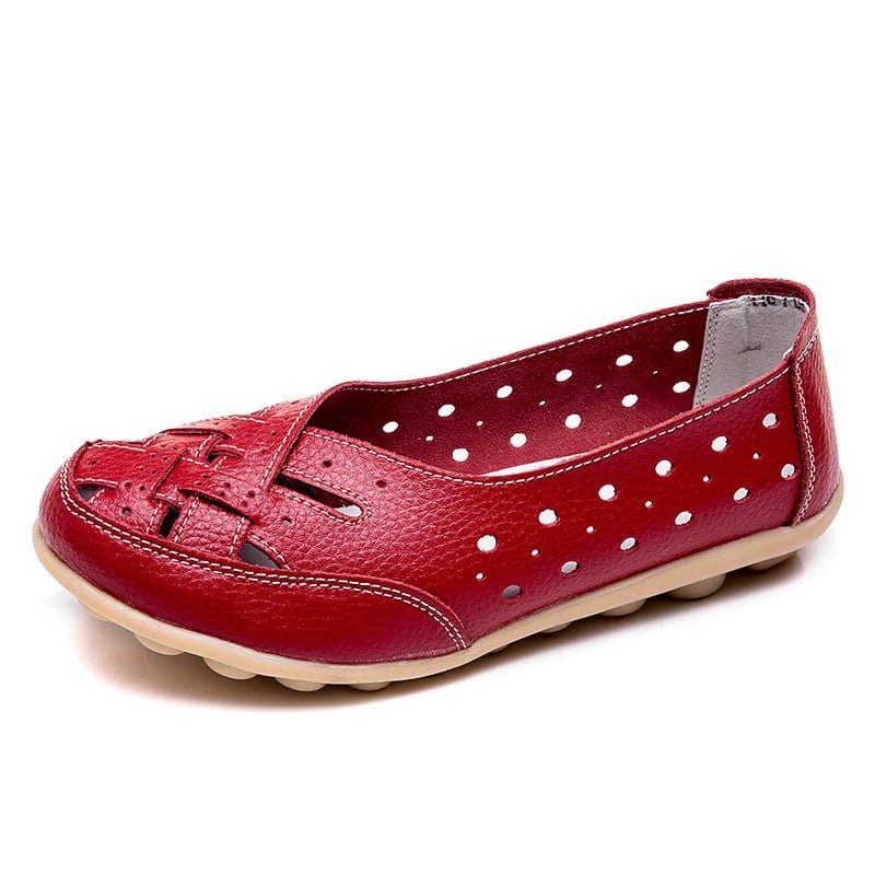 Aralyn | Casual Perforated Flat Shoes - LXNDON