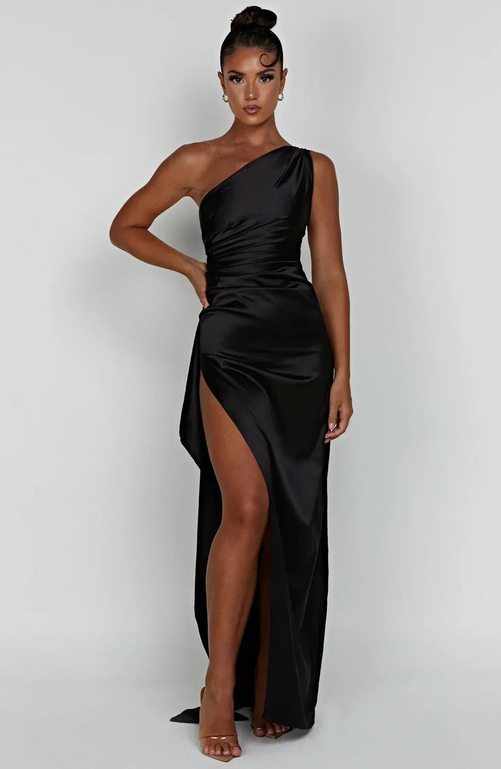 Marivelle One-Shoulder Evening Gown | Women’s Luxe Formal Wear