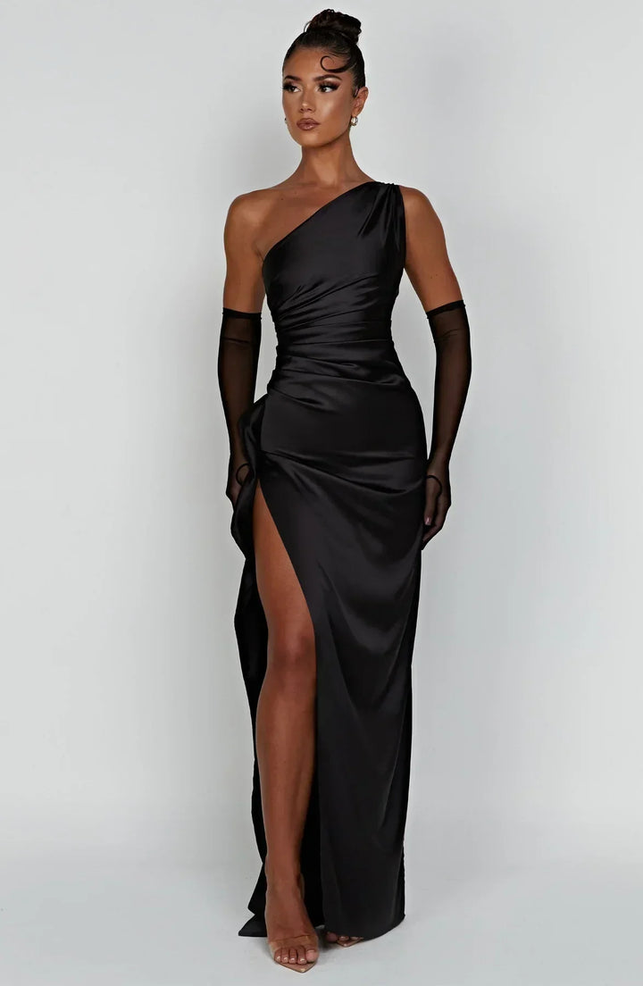 Marivelle One-Shoulder Evening Gown | Women’s Luxe Formal Wear