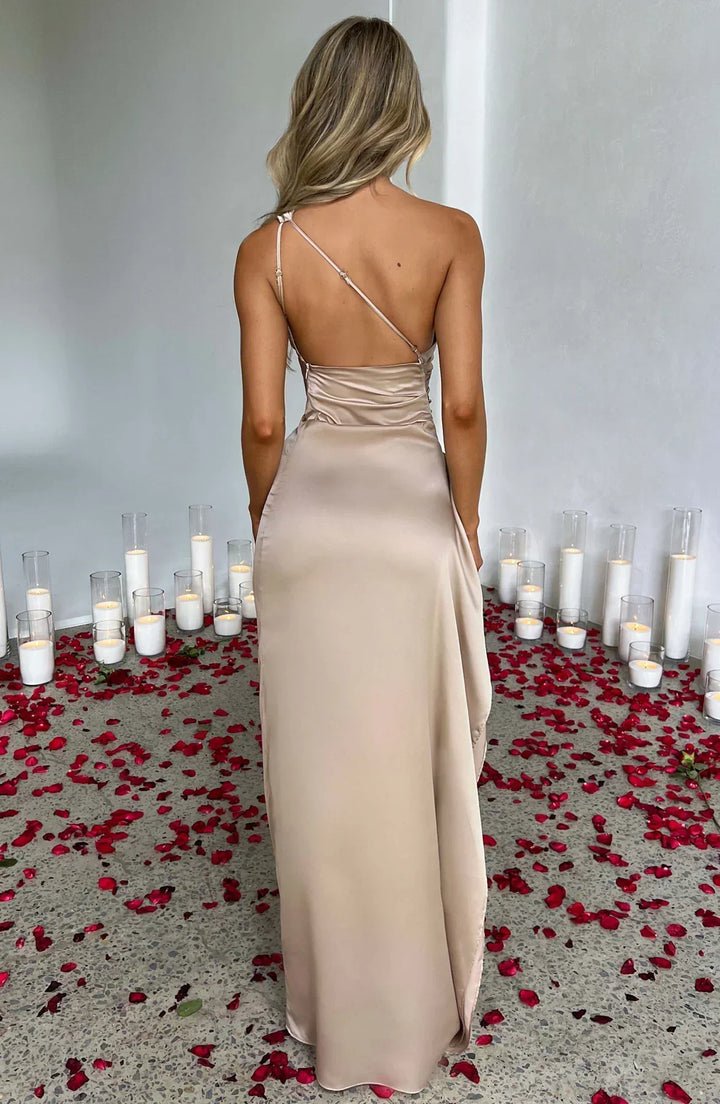 Marivelle One-Shoulder Evening Gown | Women’s Luxe Formal Wear