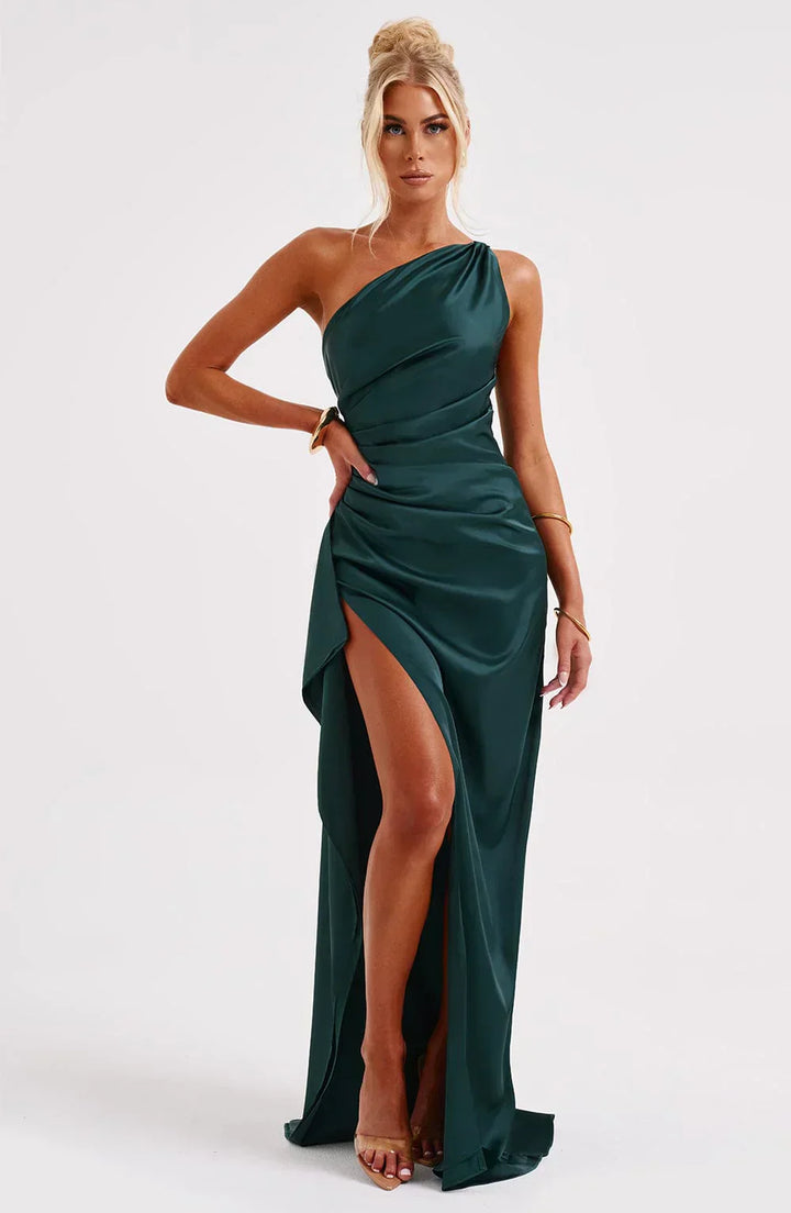Marivelle One-Shoulder Evening Gown | Women’s Luxe Formal Wear
