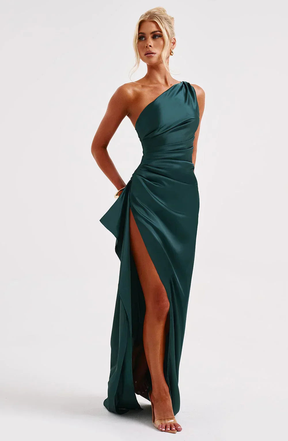 Marivelle One-Shoulder Evening Gown | Women’s Luxe Formal Wear