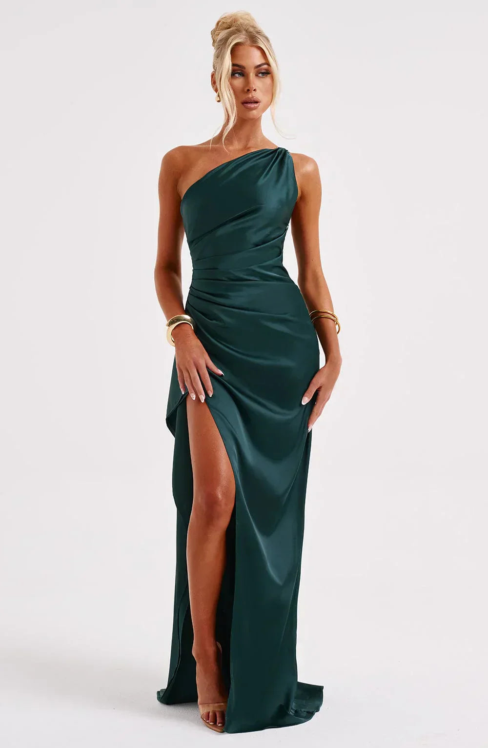 Marivelle One-Shoulder Evening Gown | Women’s Luxe Formal Wear