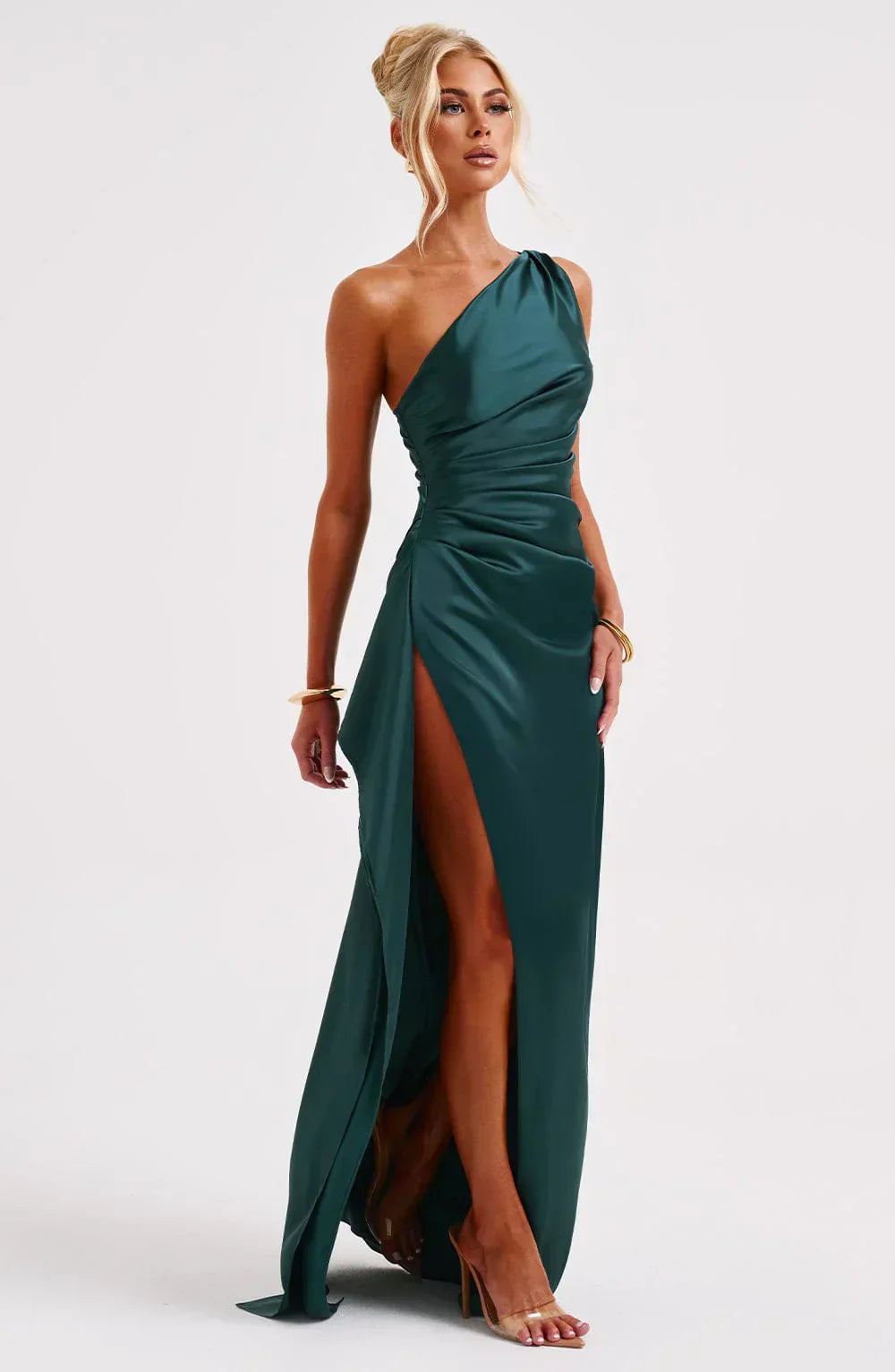Marivelle One-Shoulder Evening Gown | Women’s Luxe Formal Wear