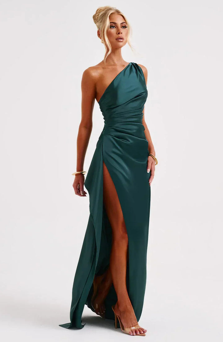 Marivelle One-Shoulder Evening Gown | Women’s Luxe Formal Wear