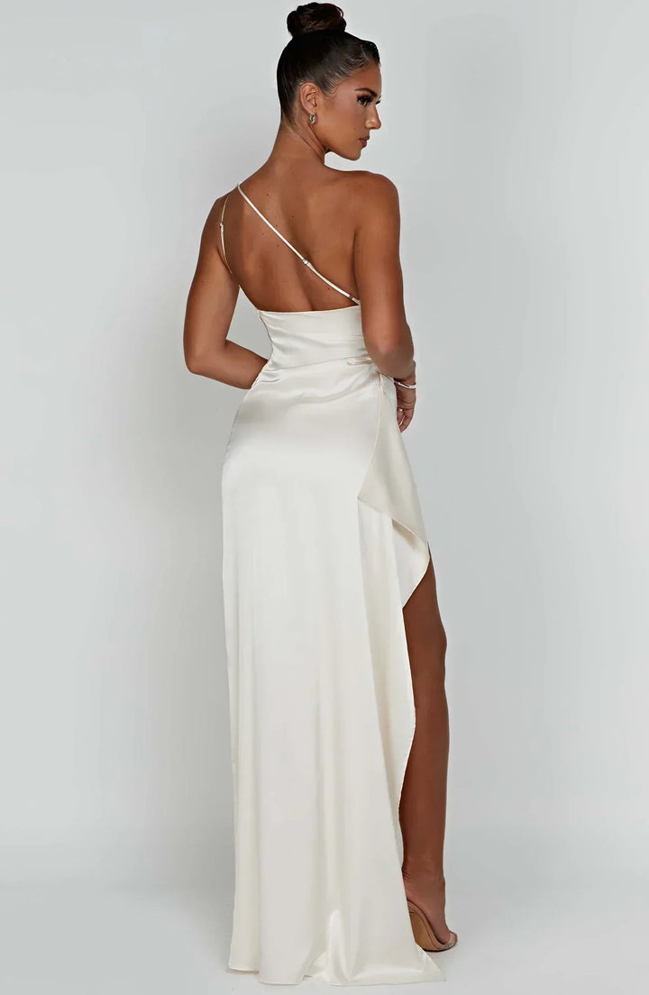 Marivelle One-Shoulder Evening Gown | Women’s Luxe Formal Wear