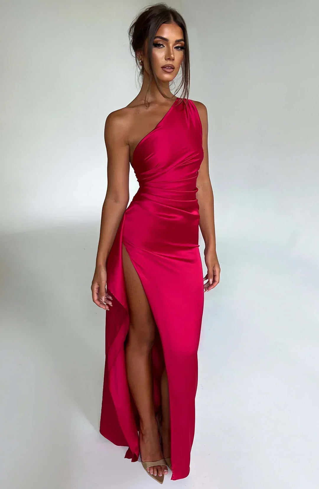 Marivelle One-Shoulder Evening Gown | Women’s Luxe Formal Wear