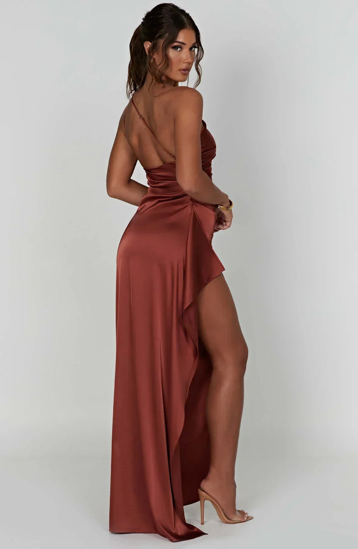 Marivelle One-Shoulder Evening Gown | Women’s Luxe Formal Wear