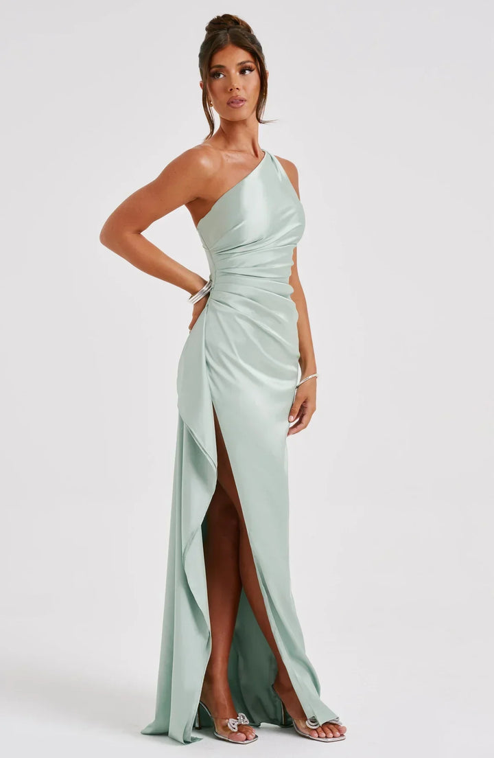 Marivelle One-Shoulder Evening Gown | Women’s Luxe Formal Wear