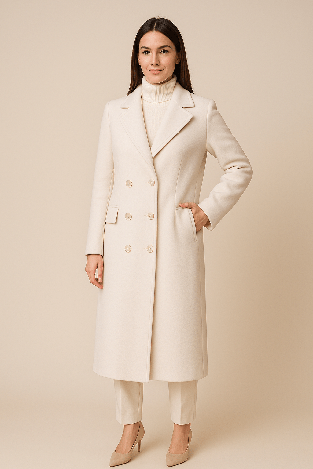 Elspeth Double-Breasted Coat | Women’s Tailored Elegance