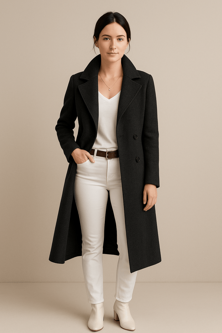 Priya Long Trench Coat | Women’s Refined Modern Look