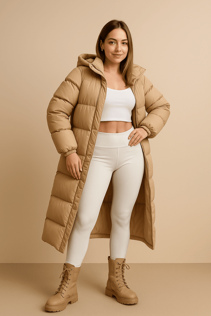 Sienna Long Puffer Coat | Women’s Oversized Winter Style