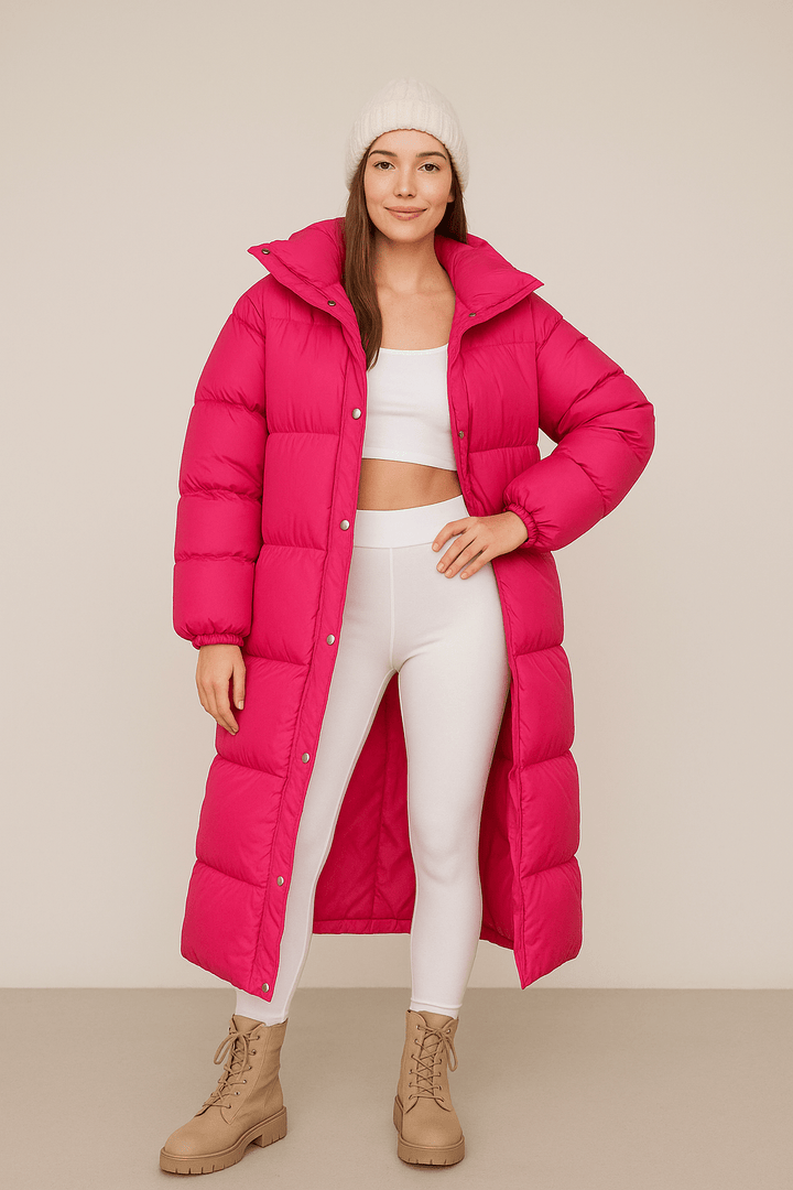 Sienna Long Puffer Coat | Women’s Oversized Winter Style