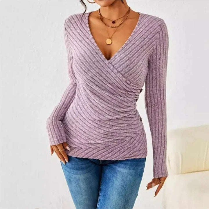 Aurora | Tummy Tucking Long Sleeve Top - LXNDON
