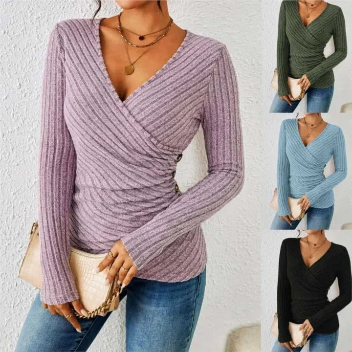 Aurora | Tummy Tucking Long Sleeve Top - LXNDON