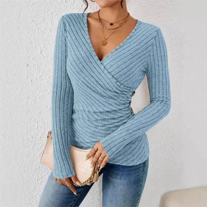 Aurora | Tummy Tucking Long Sleeve Top - LXNDON