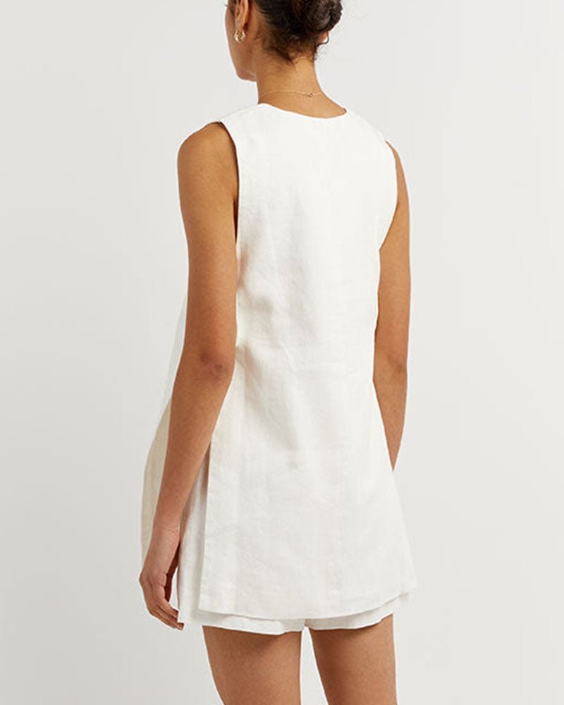 Averly | Elegant Sleeveless Two - Piece Set - LXNDONSKU_1753277514523_831