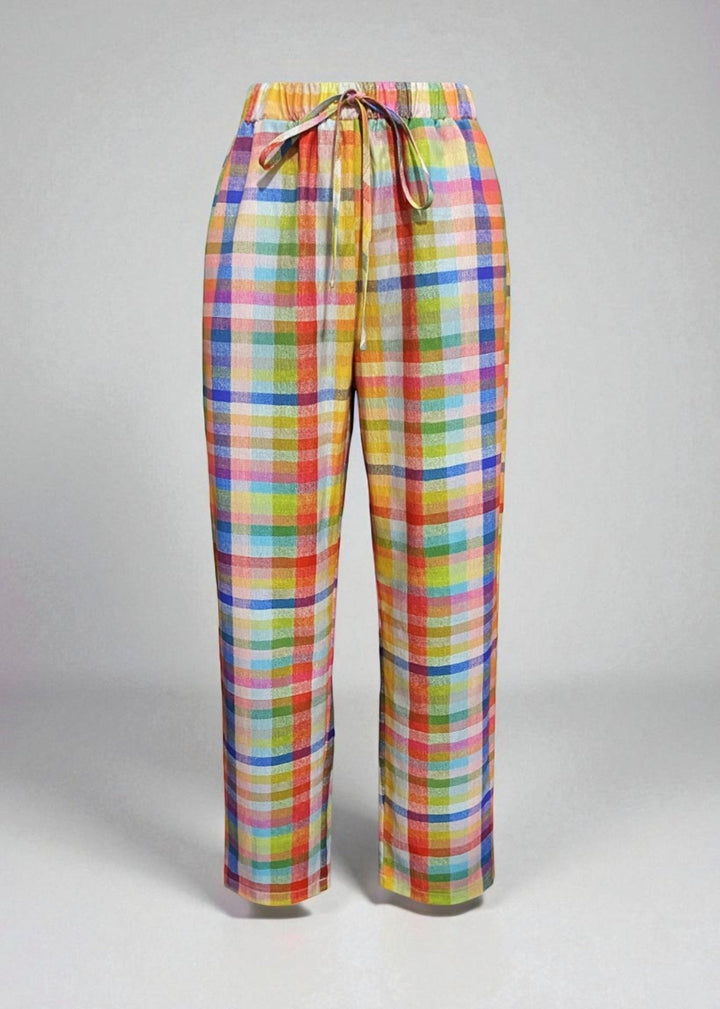 Avery | Relaxed Fit Checkered Pants - LXNDON