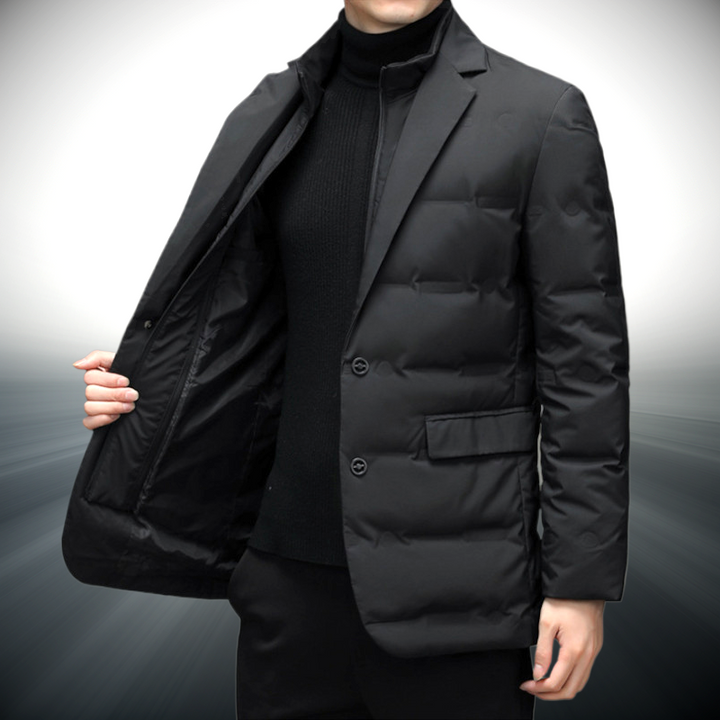 Puffer Blazer Jacket | Men’s Smart Winter Style