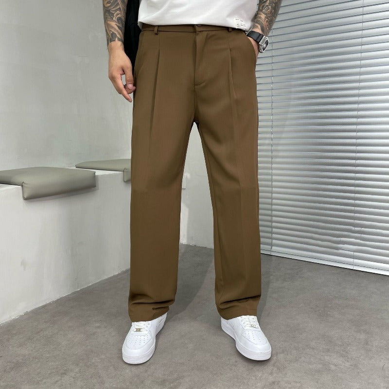 Daren Relaxed Pleated Trousers | Men’s Modern Smart Wear