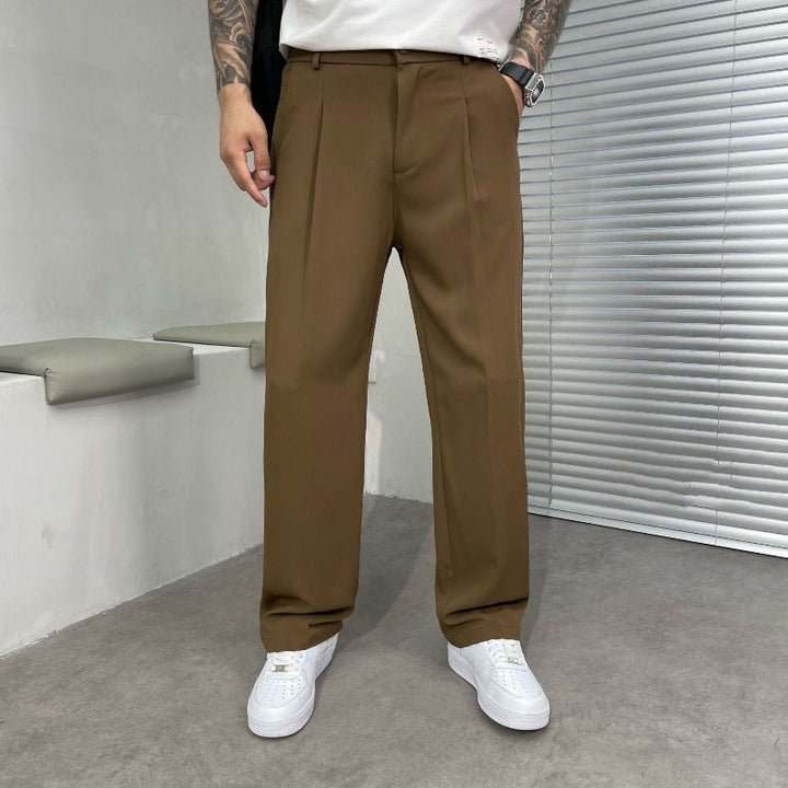 Daren Relaxed Pleated Trousers | Men’s Modern Smart Wear