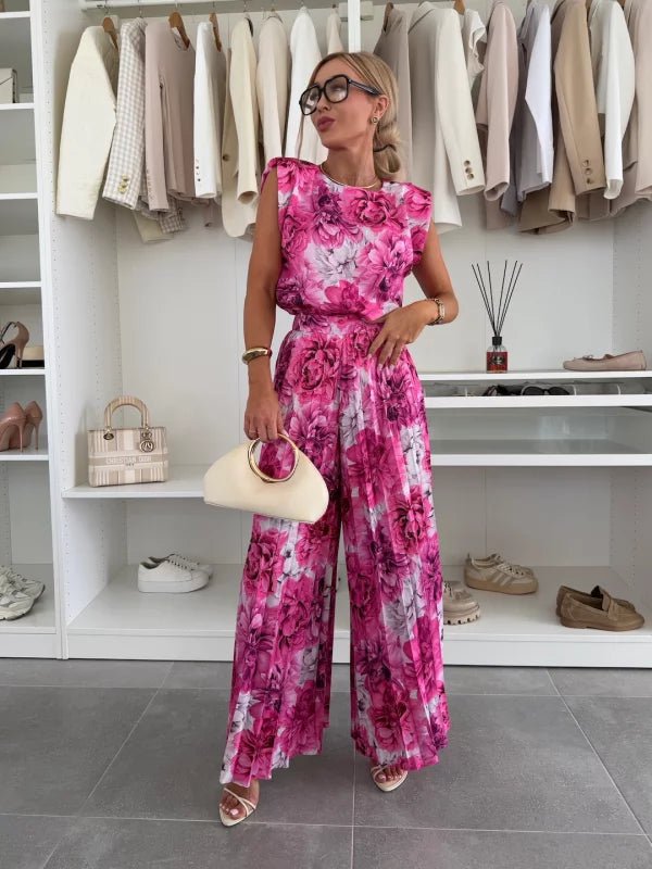 Blair | Elegant Two - Piece Pleated Set - LXNDONR117