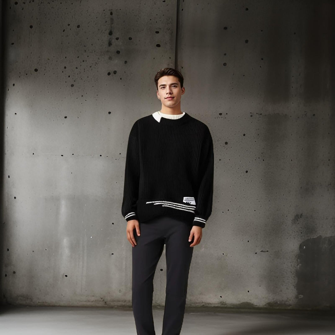 Brent - Round Neck knitted Sweater - LXNDON