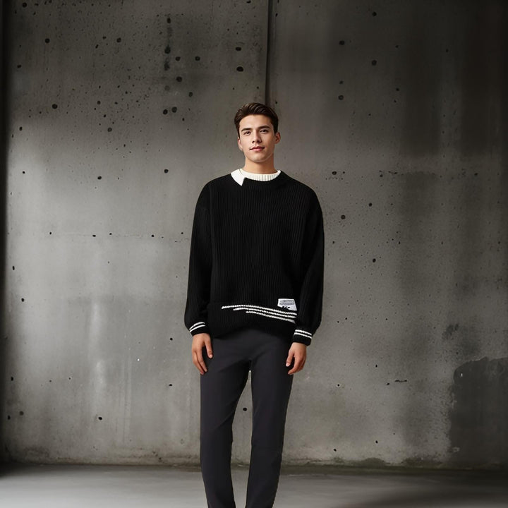 Brent - Round Neck knitted Sweater - LXNDON