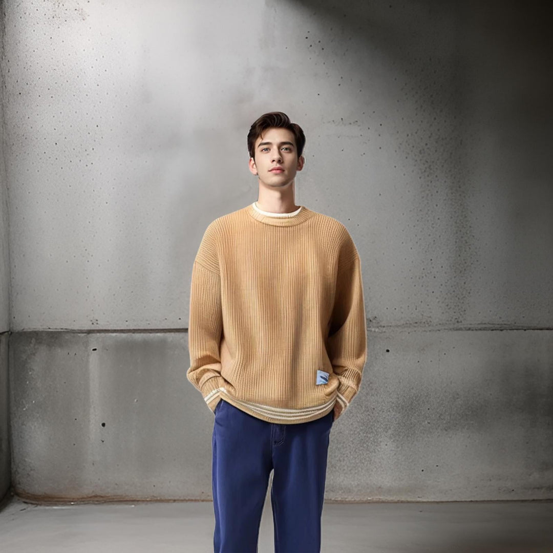 Brent - Round Neck knitted Sweater - LXNDON