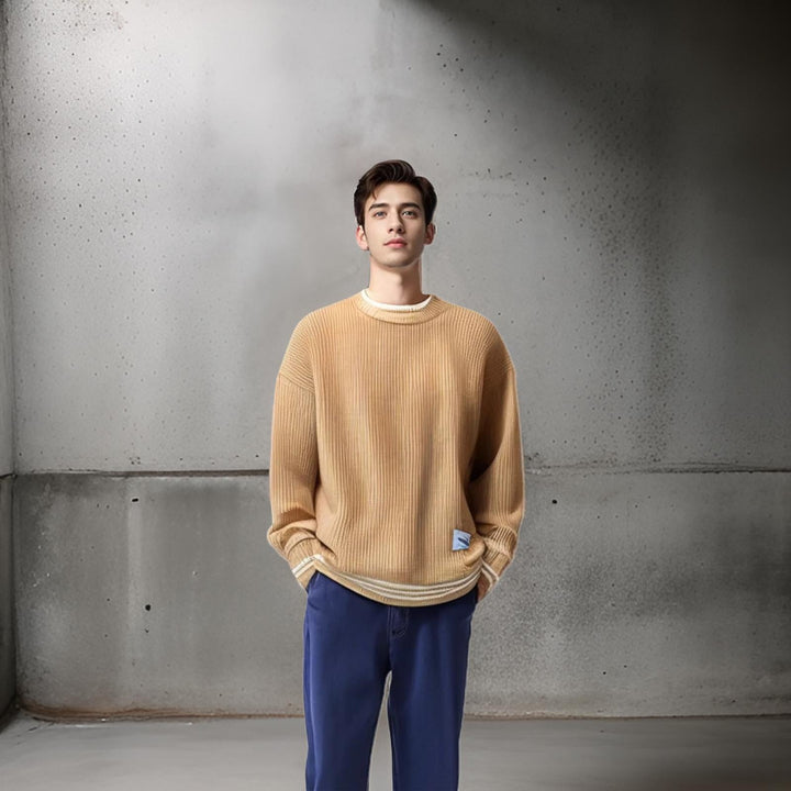 Brent - Round Neck knitted Sweater - LXNDON