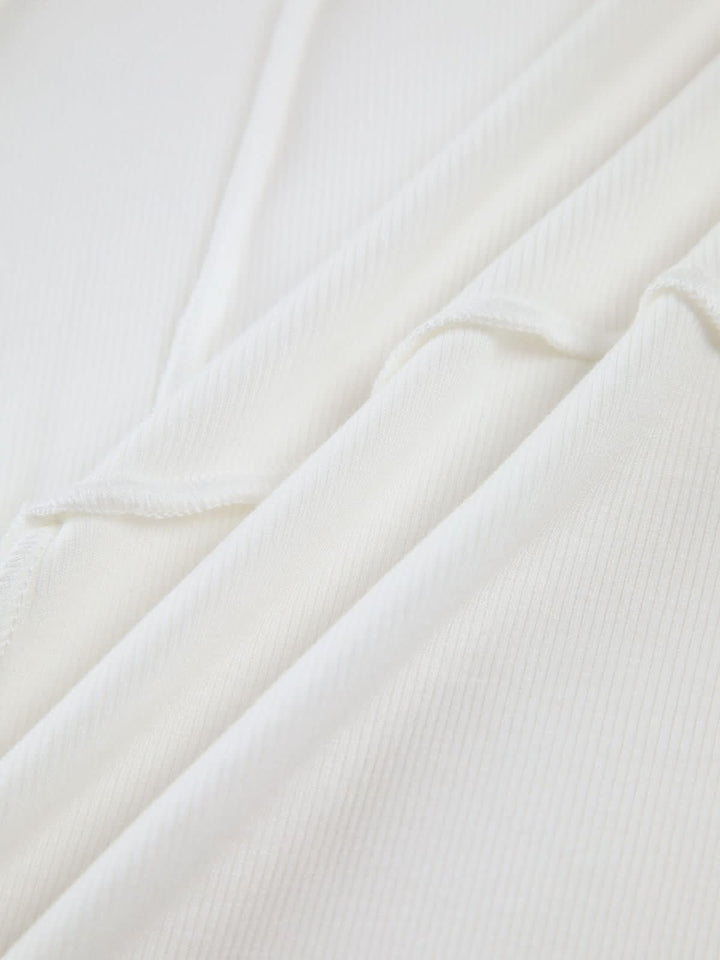 Bronte | Elegant Ribbed Top with Seam Accents - LXNDON