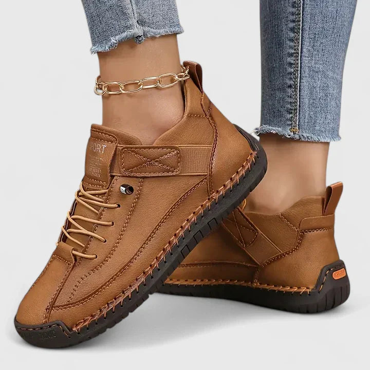 Orthopaedic Stitched Strap High-Top Sneakers