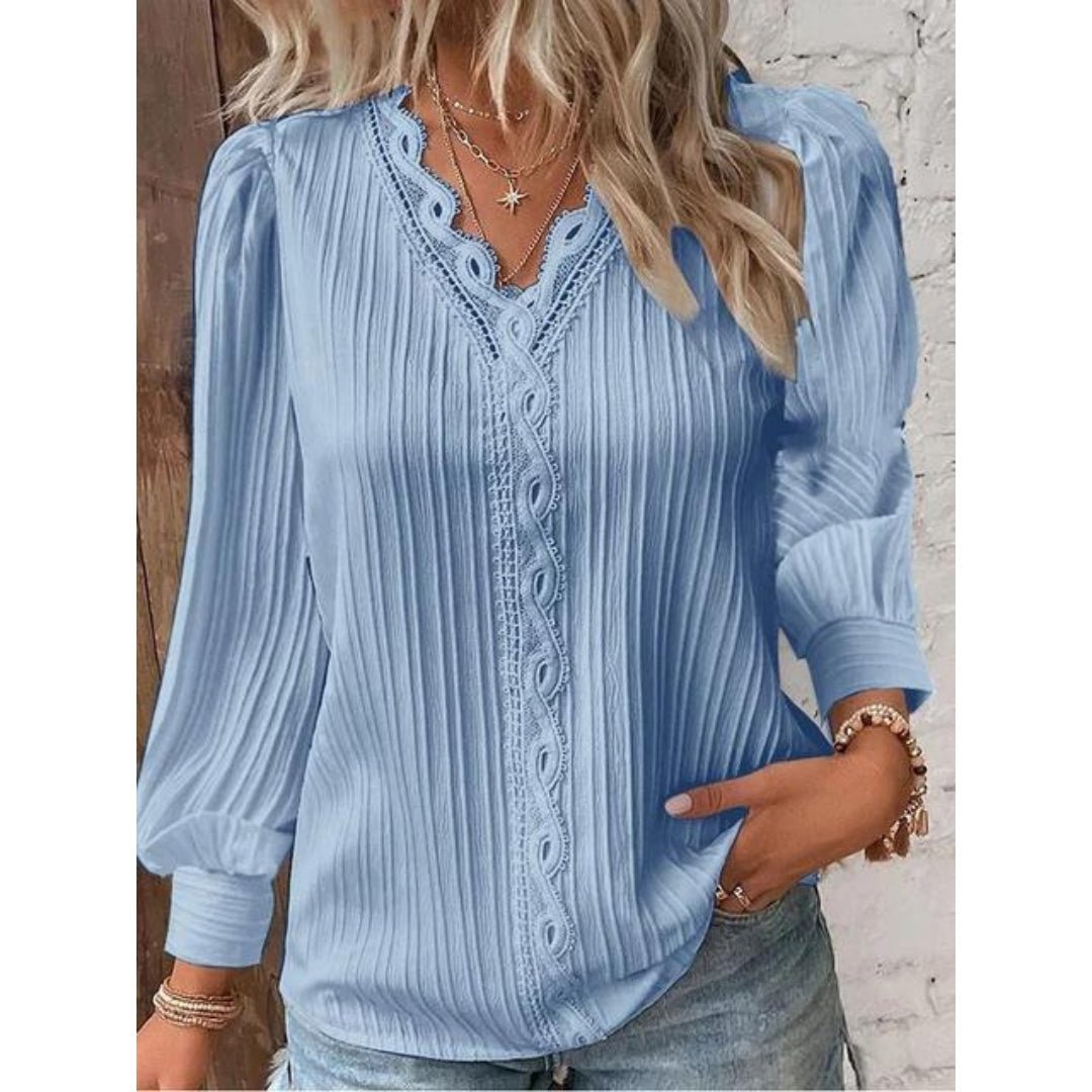Camillia - Elegant Pintuck Blouse - LXNDON
