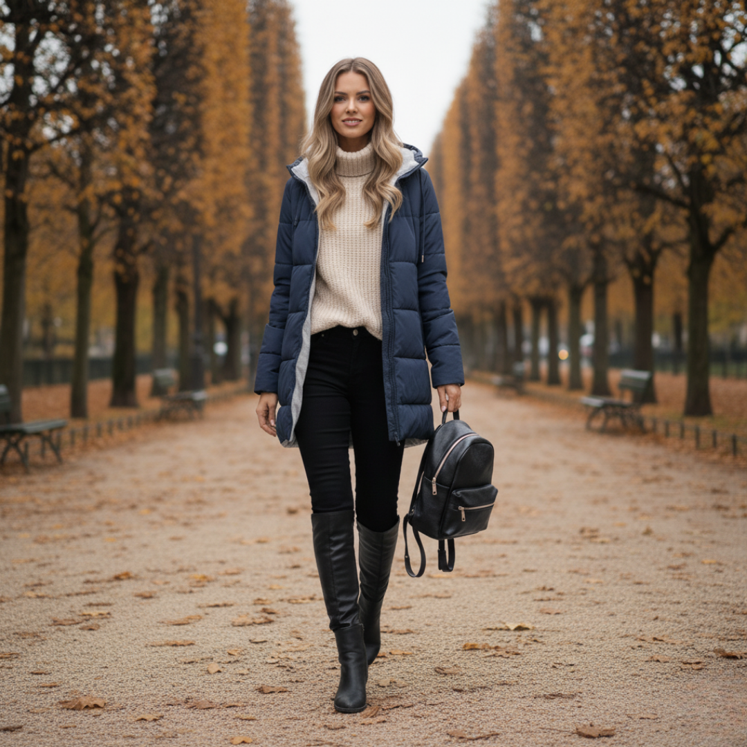 Lyrin Long Hooded Puffer | Cosy Winter Coat