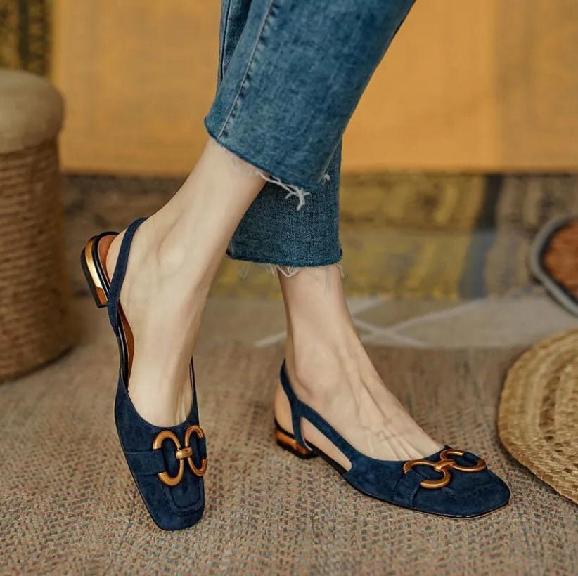 Celestina | Chic Open - Back Flat Shoes - LXNDON