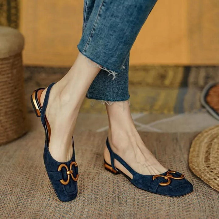 Celestina | Chic Open - Back Flat Shoes - LXNDON