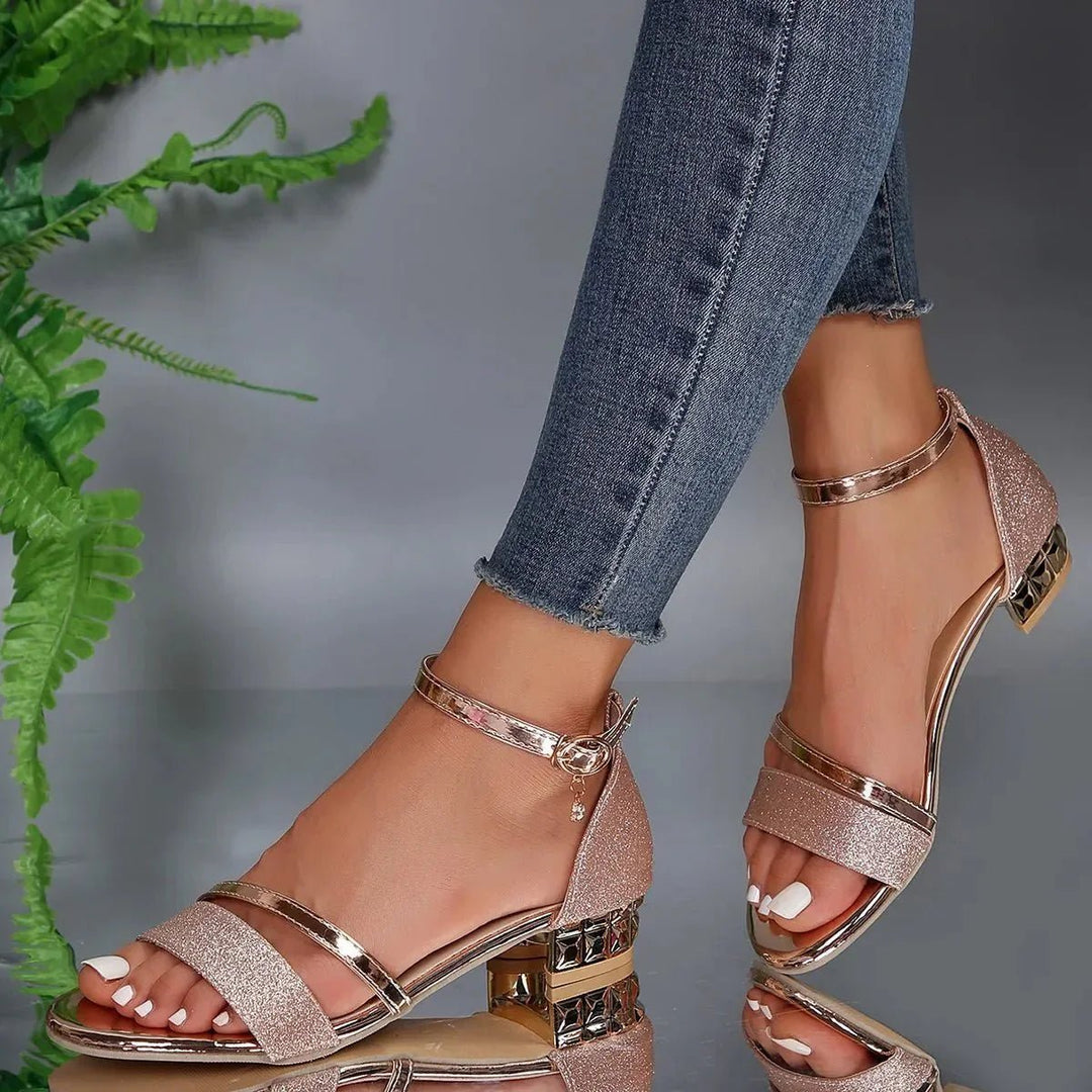 Celestine | Glitter Block - Heel Sandals - LXNDONSKU_1753277489619_42