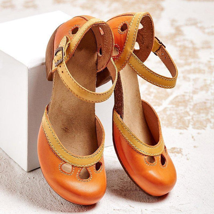 Claribel | Vintage Two - Tone Sandals - LXNDON