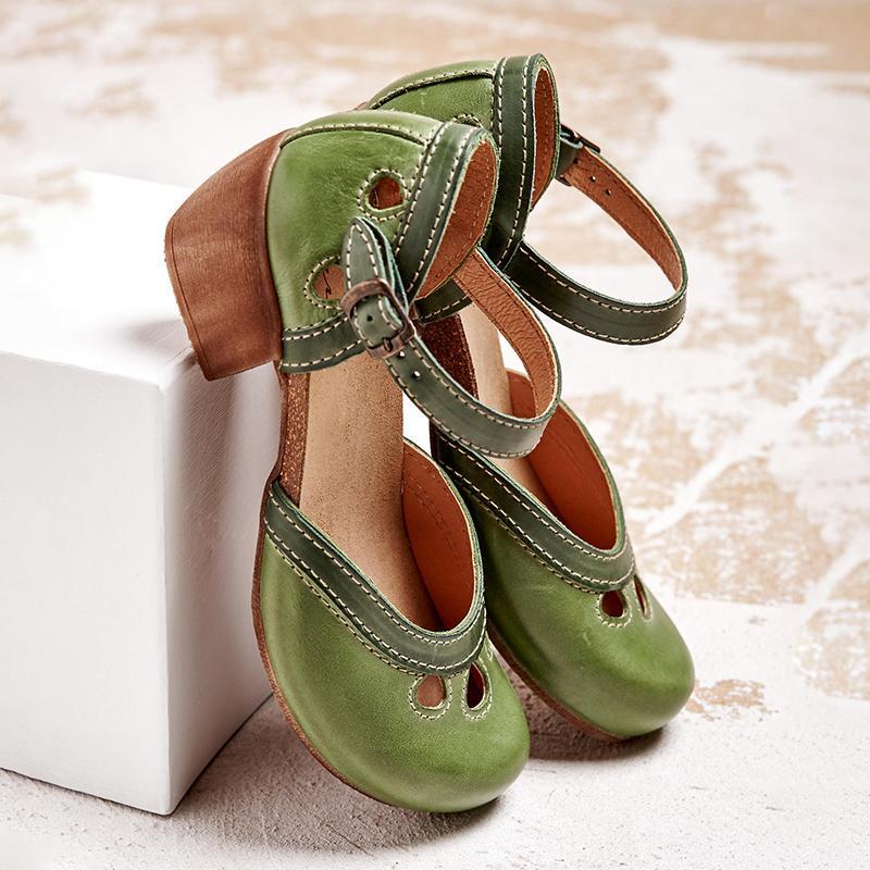 Claribel | Vintage Two - Tone Sandals - LXNDON