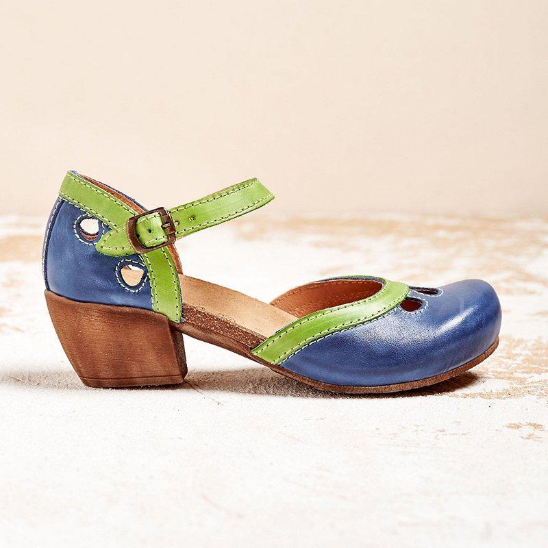 Claribel | Vintage Two - Tone Sandals - LXNDON