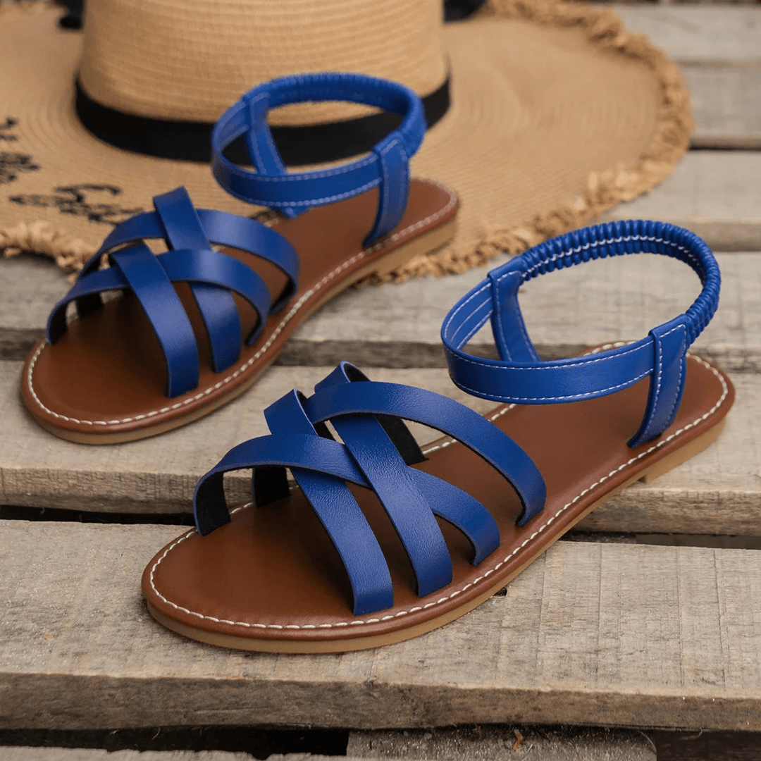 Clarisse | Criss - Cross Comfort Sandals - LXNDON