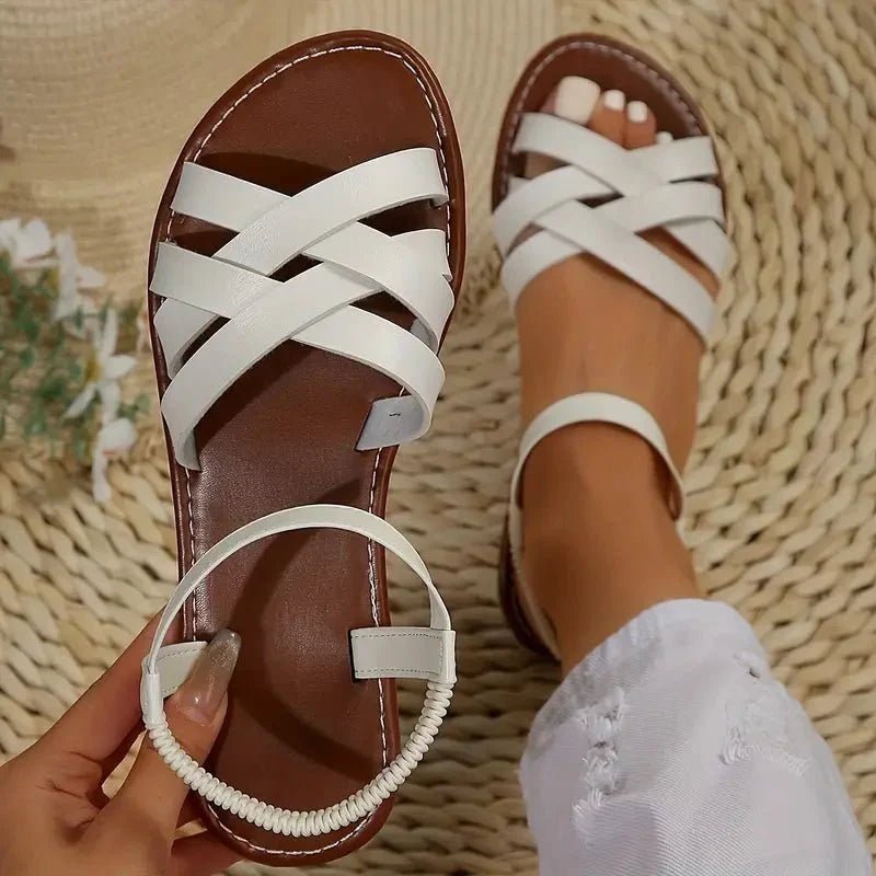 Clarisse | Criss - Cross Comfort Sandals - LXNDON