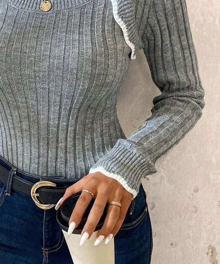 Rhea Ribbed Knit Top | Women’s Chic Everyday Style