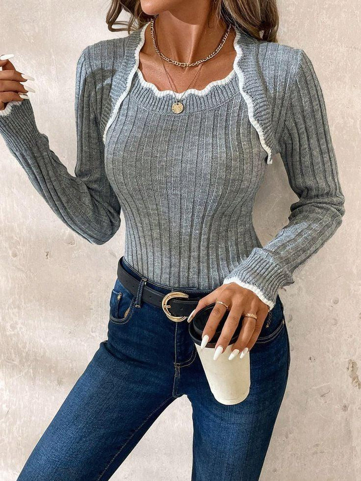 Rhea Ribbed Knit Top | Women’s Chic Everyday Style