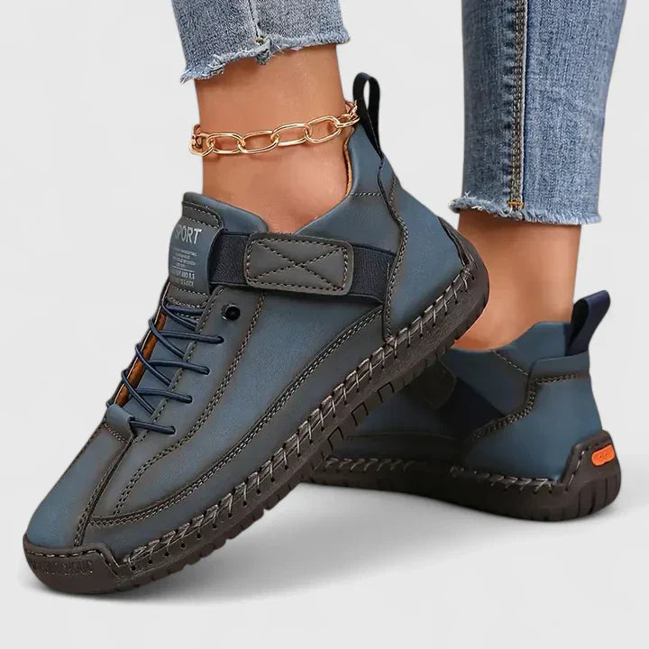 Orthopaedic Stitched Strap High-Top Sneakers